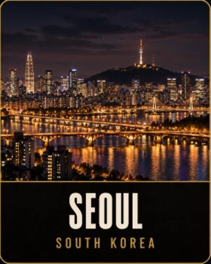 SEOUL · KOREA 시티 카드