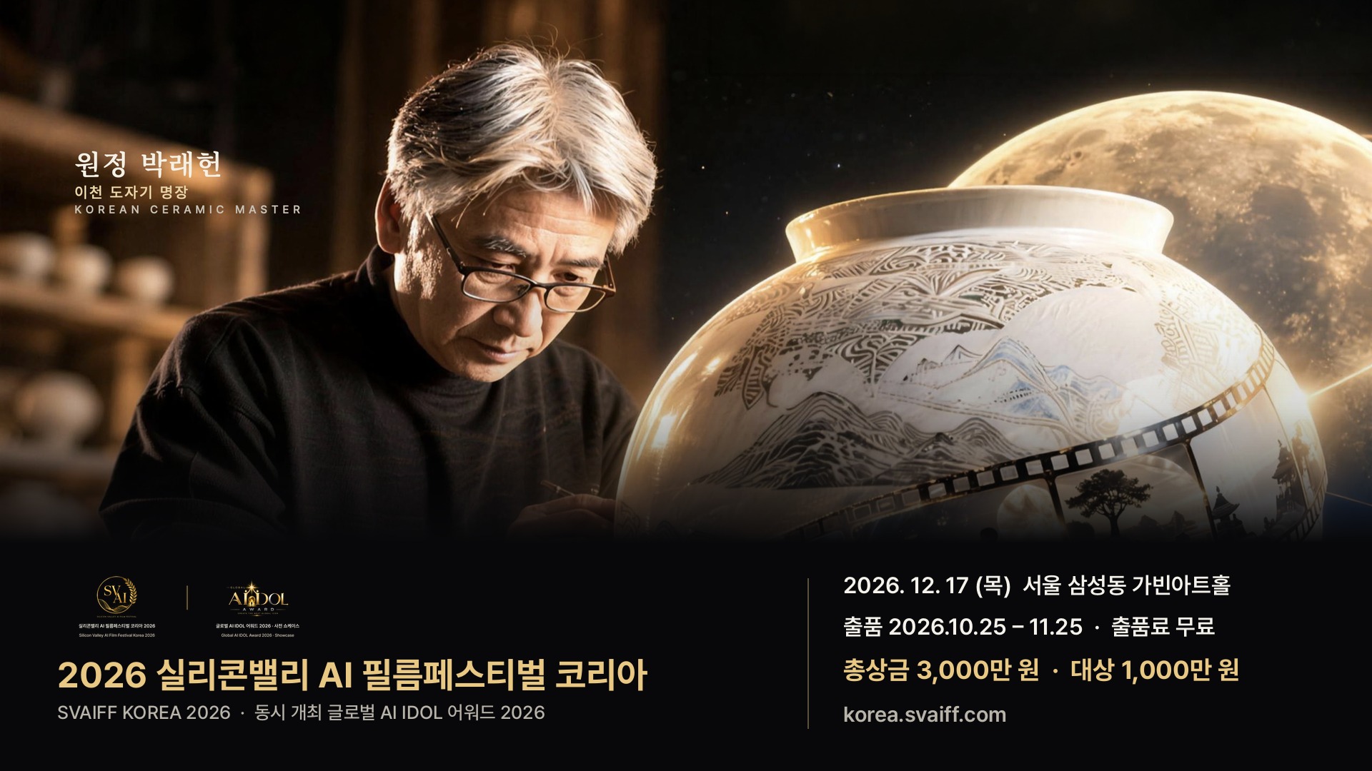 SVAIFF KOREA 2026 포스터 · 원정 박래헌 명장