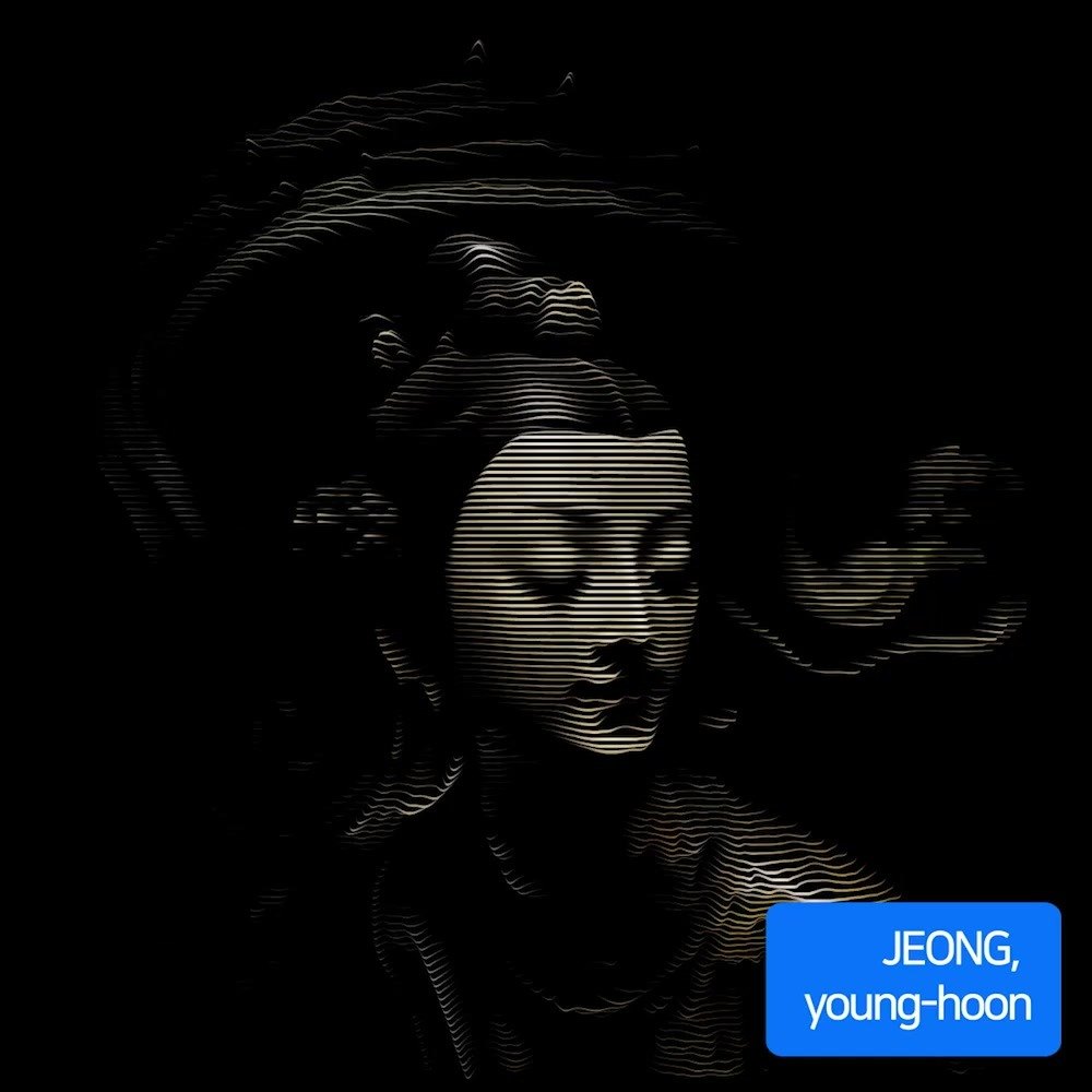 명상 아트 영상 장면, 선으로 그려진 보살