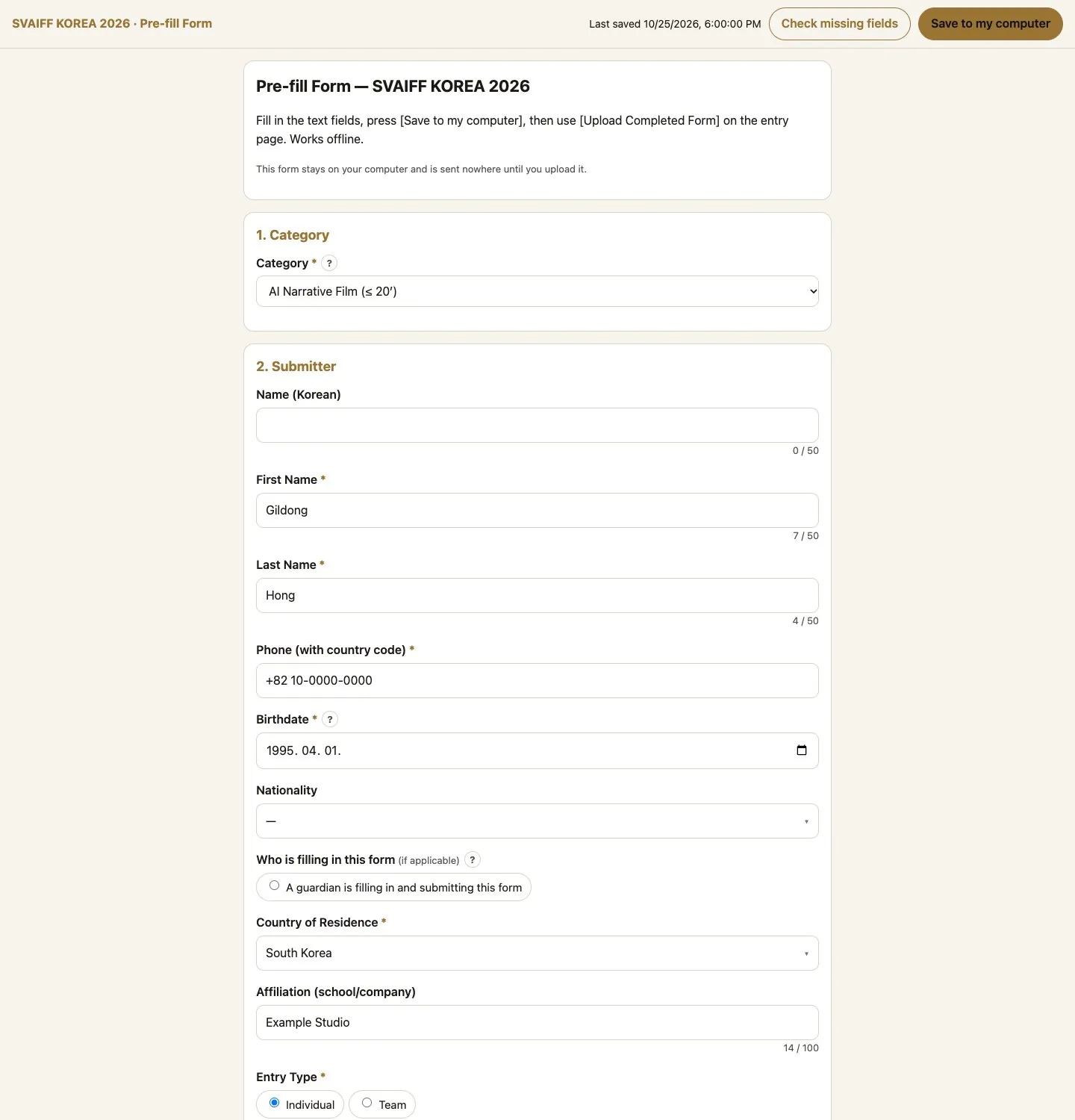 Desktop (1440 wide) · 3-2. Fill in and save the form on your computer